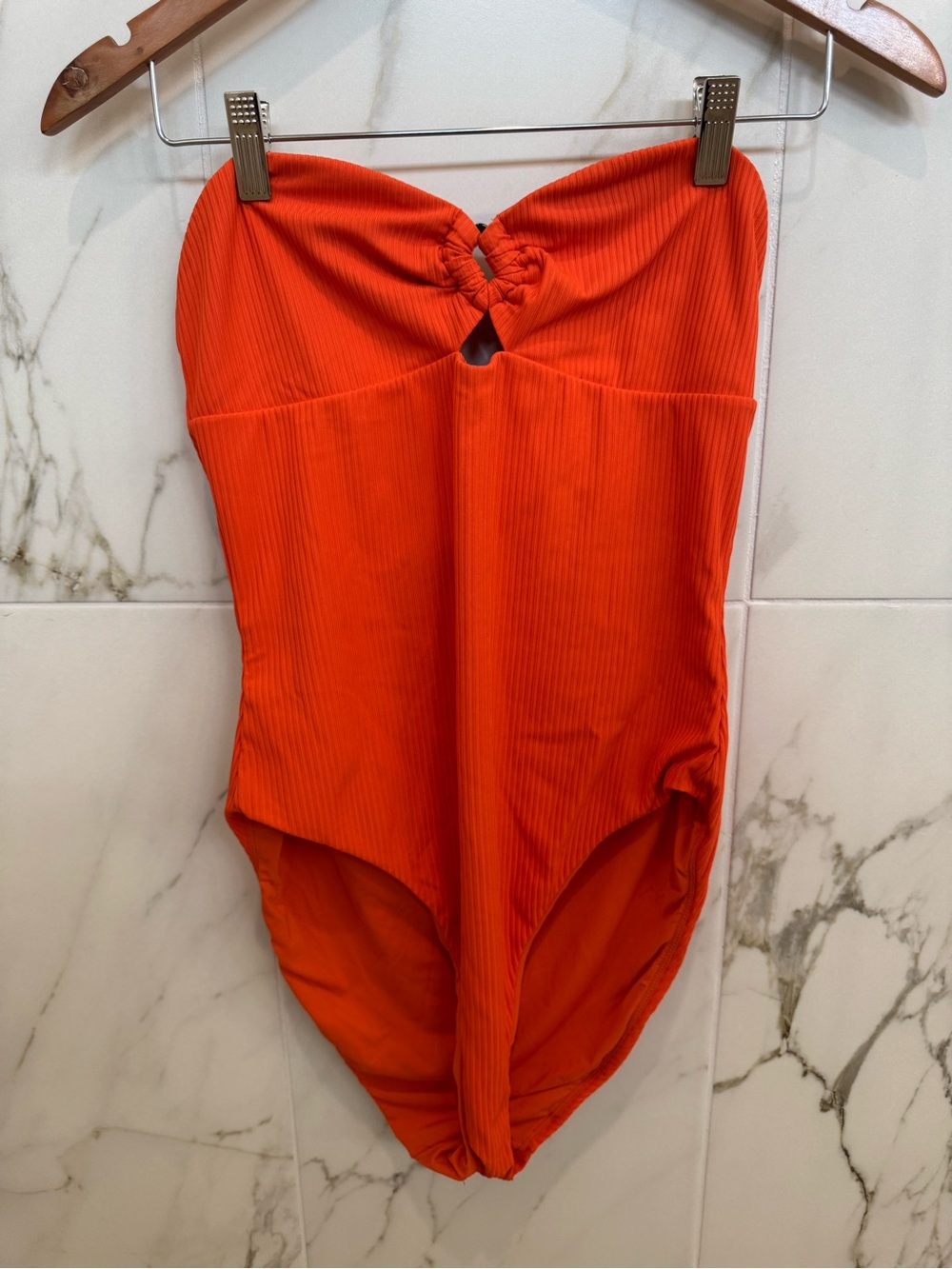Andie Women’s One-Piece Swimsuit in Bright Orange